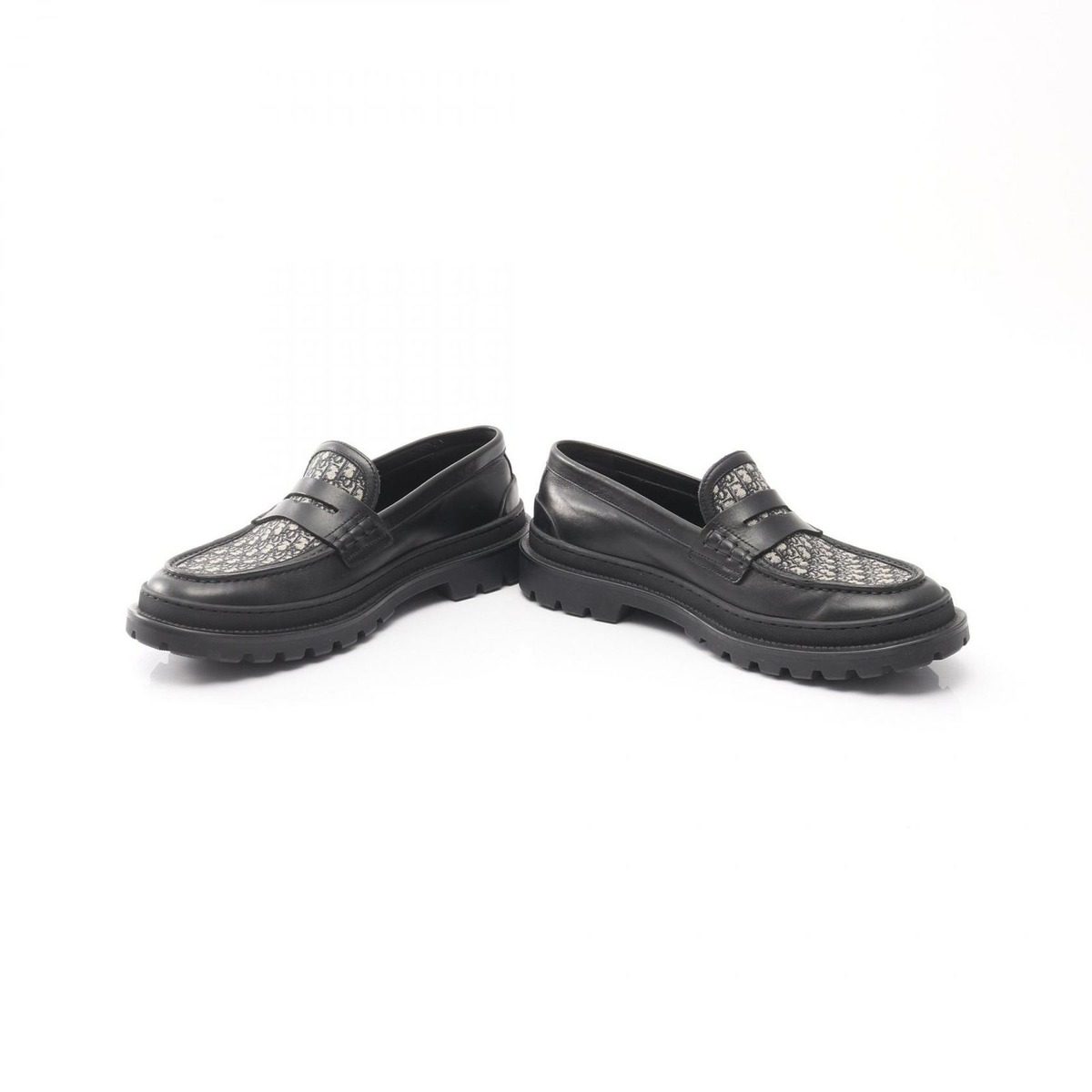 Dior Loafers Oblique Explorer Leather Canvas — view 3