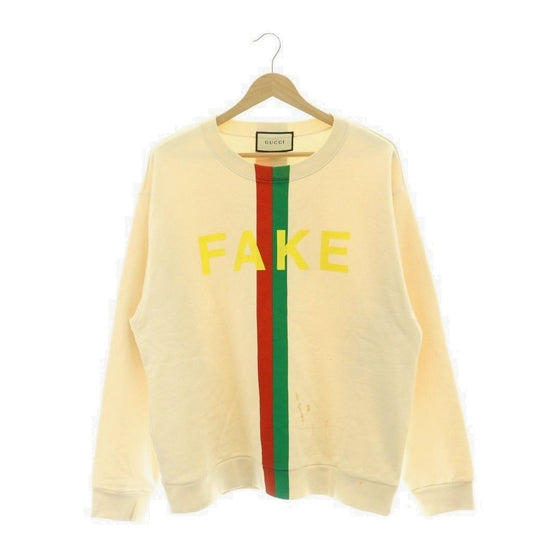 Gucci Sweatshirt Trainer Print Natural L Ivory SS