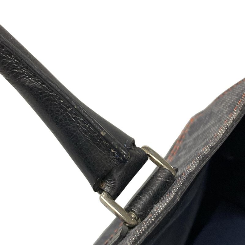 Dior/christian Dior Tote Bag Flight/trotter Navy And Blue-gray And Orange