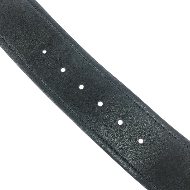 Prada Leather Wide Belt 4280 Black 32 80