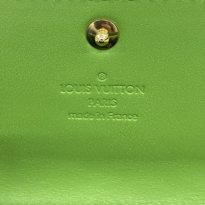 Louis Vuitton Vernis Portefeuille Sarah M93635 Vert Toninic Cles Dies