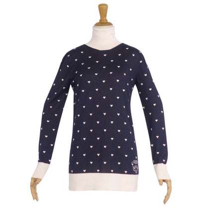 Hermes Knit Sweater High Neck All-over Cashmere Cot