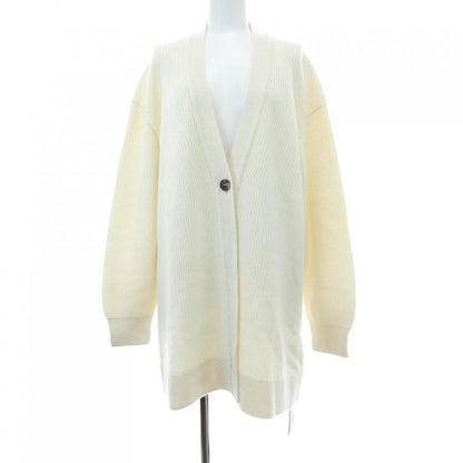 Hermes Long Cardigan Cashmere White