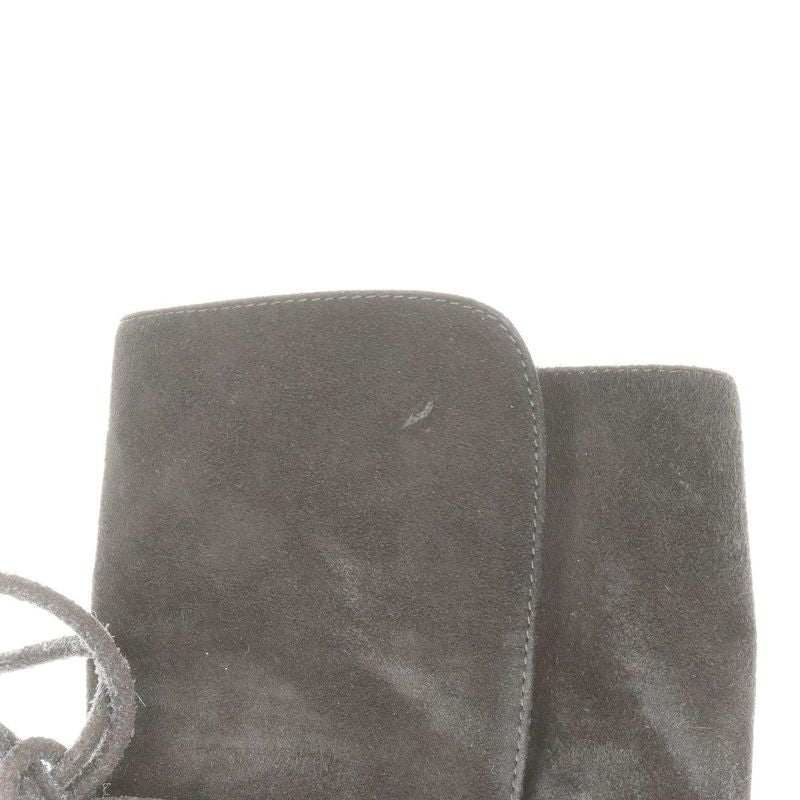 Hermes Suede Boots Women's 36 Semelle CUIR Black Made In Italy