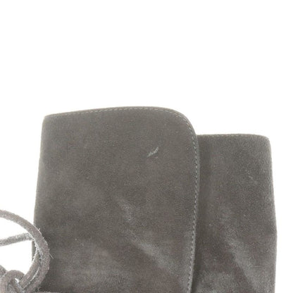 Hermes Suede Boots Women's 36 Semelle CUIR Black Made In Italy