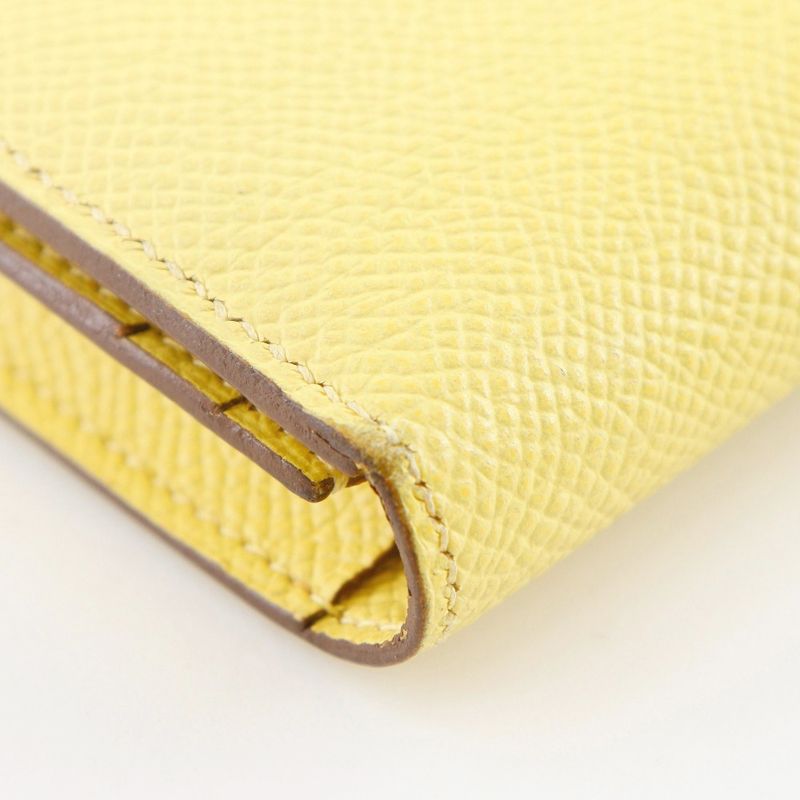 Hermes Bearn Souffle Vaux Epson Yellow R Ladies Long Wallet
