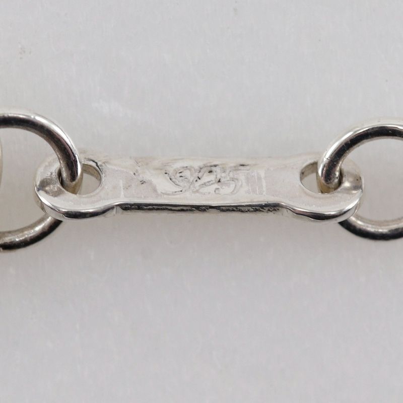 Tiffany & Co Open Heart 3P Elsa Peretti Silver 925 Ladies 3.0g Necklace