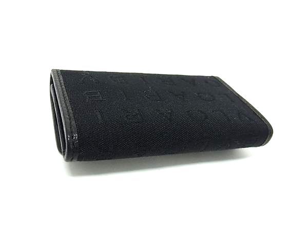 Bvlgari Logomania Canvas 6-stack Key Case Key Case Ladies Black Fm2844