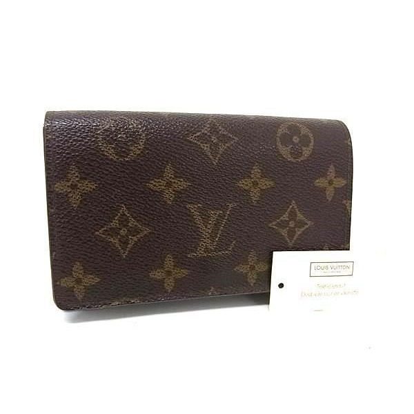 Louis Vuitton Bifold Wallet Porte-Monnaie Viennois Tresor Brown Monogram Gold