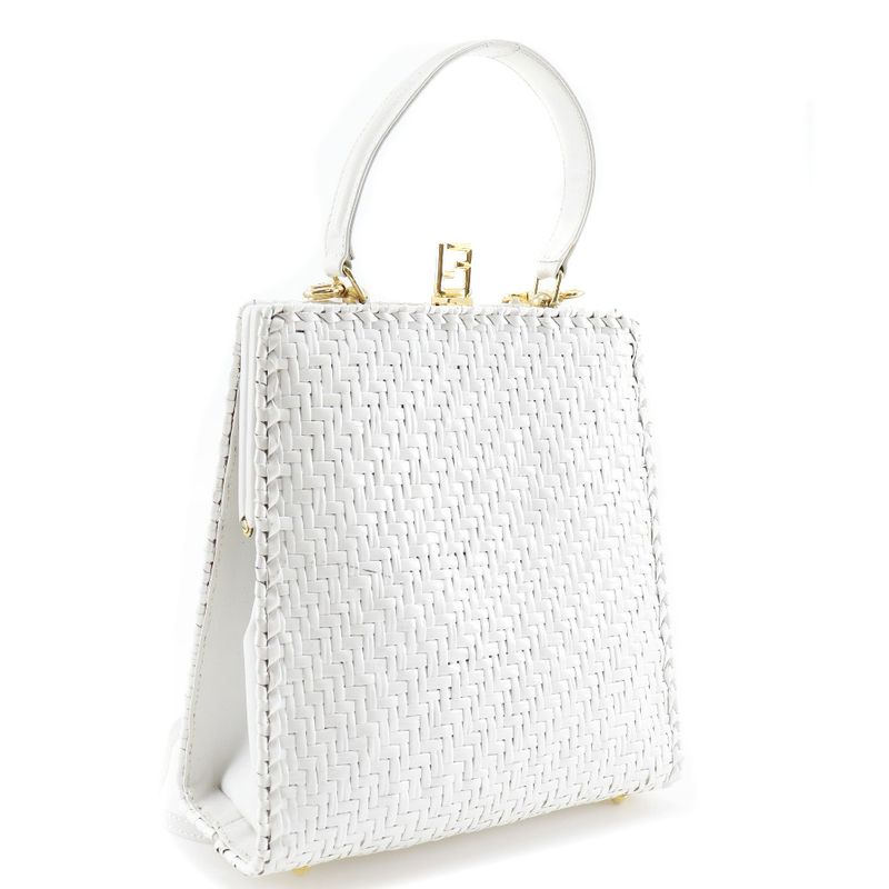 Fendi Leather White Women's Handbag