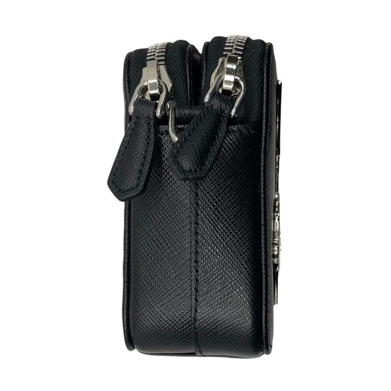 Prada Metal Appliqué Saffiano Chain Shoulder Bag Metal Appliqué Saffiano Chain