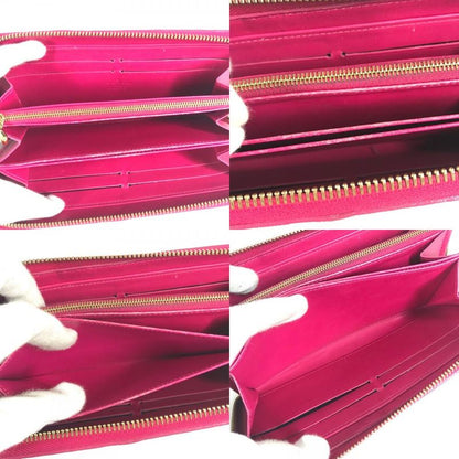 Louis Vuitton Long Zippy Wallet M90019 Patent Leather Rose Andian Pink