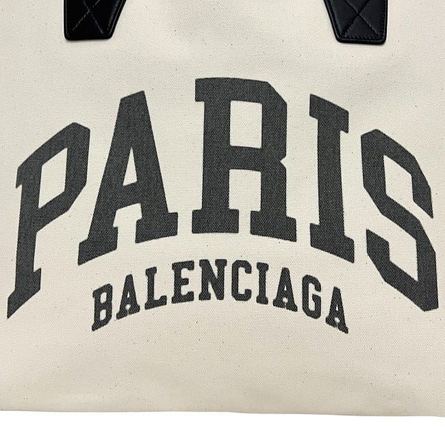 Balenciaga Tote City's Paris Large Tote White Black