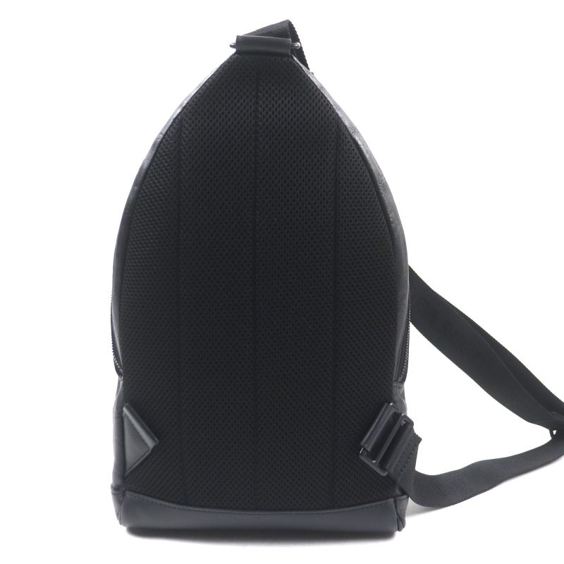 Louis Vuitton M46107 Monogram Shadow Racers Ring Bag Leather Body Bag Black