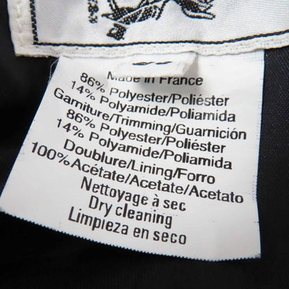 Hermes Silver Hardware Belted Hat/hat Navy Light Blue 56 Made In France Ladies