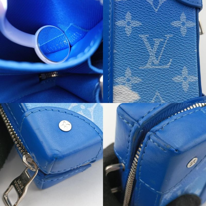 Louis Vuittonmonogram Claus Blue And White PVC Coated Canvas And Leather M45432