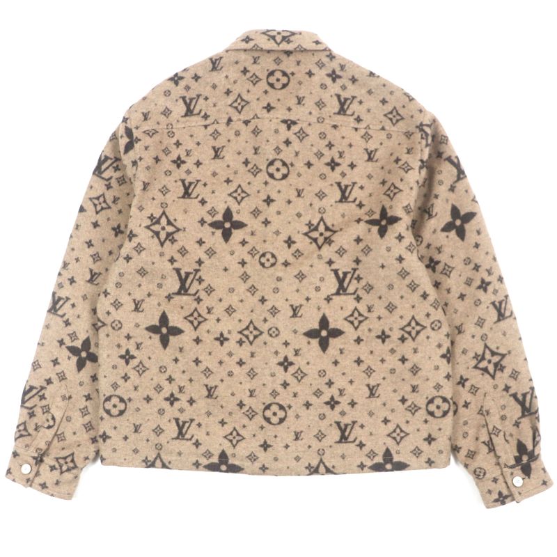  Louis Vuitton 2025 Hsb39w Wool Silk Cashmere Logo Button Monogram Shirt