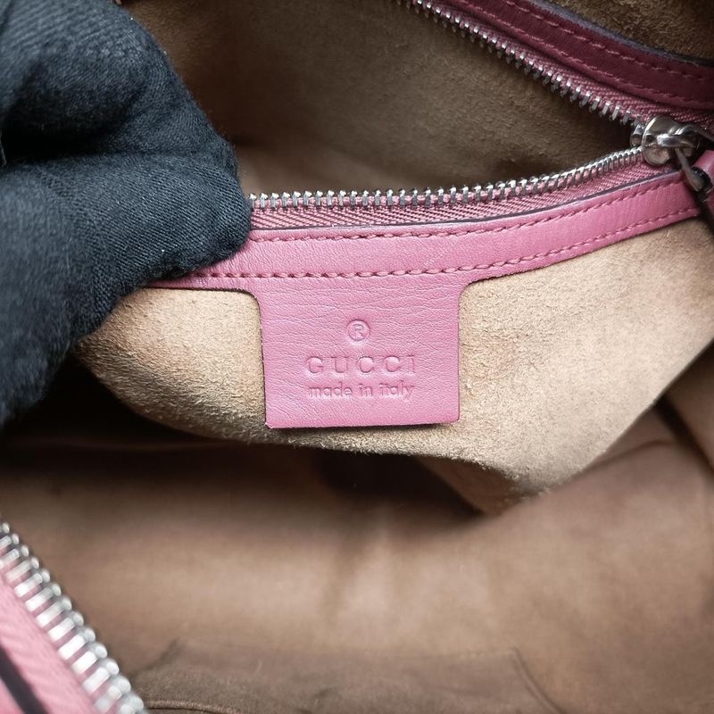 Guccigg Supreme Beige And Pink-brown And Multicolor PVC Coated Canvas 409529i019