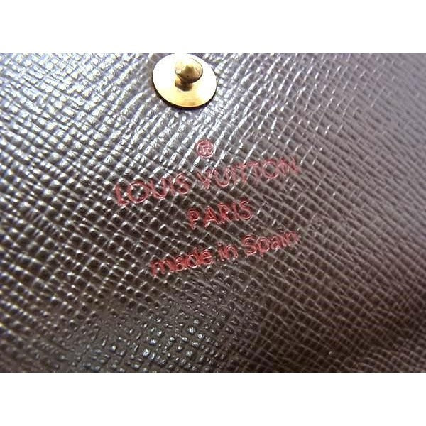 Louis Vuitton Wallet Damier Pochette Porte Monet Cles Di Ebne Leather — view 2