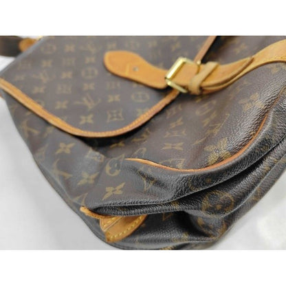 Louis Vuitton Travel Bag Monogram Sac Chasse Brown Leather — view 4