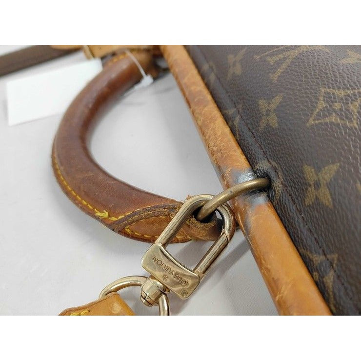 Louis Vuitton Travel Bag Monogram Sac Chasse Brown Leather — view 6