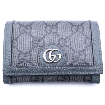 Gucci GG Supreme Card Case Business Holder Gray