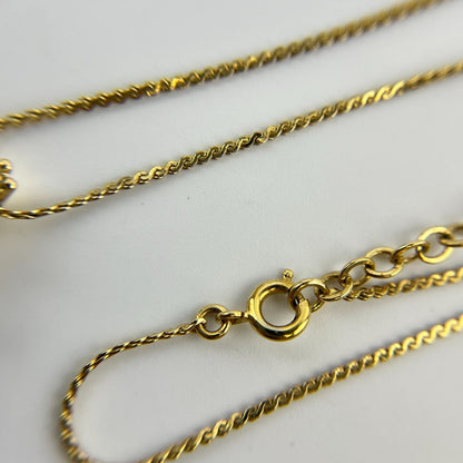 Dior Necklace Pendant Logo Gold Vintage — view 10