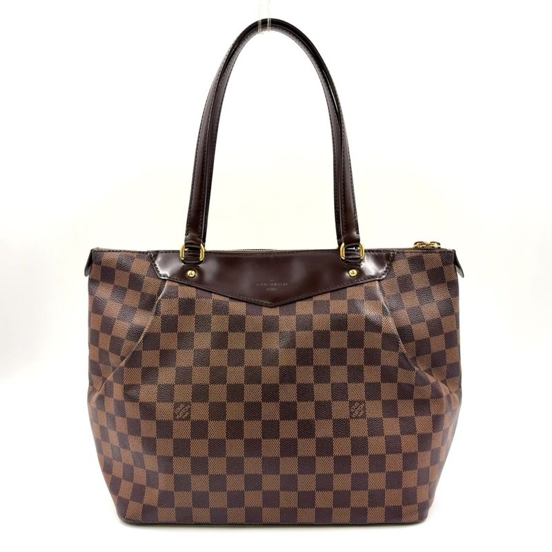 Louis Vuitton Westminster GM Damier Ebene Damier Ebene Leather × PVC Brown Tote