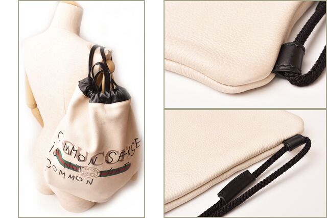 Gucci Backpack Drawstring Gucci Coco Capitan Collaboration Print White Black
