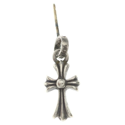 Chrome Hearts Bby Pprchn Baby Fat Cross Drop Earrings Silver