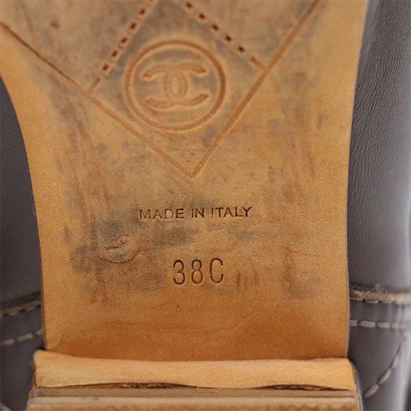 Chanel Long Boots Lambskin 38 Approx 24cm (9.45in) Ladies 4000009801200297