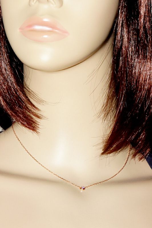 Cartier Pendant Necklace 18K Pink Gold Diamond 1 (018ct) D'amour Pendant