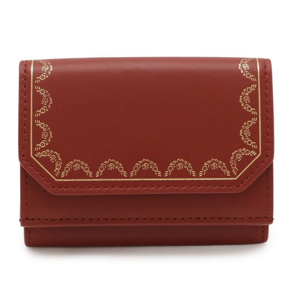 Cartier Garland de Compact Wallet Trifold Leather
