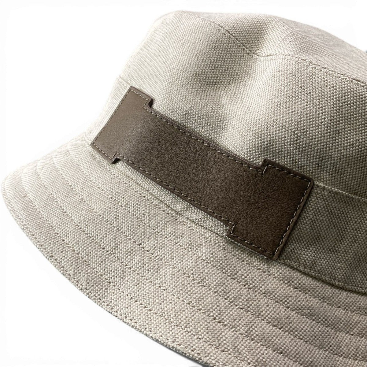 Hermes Fred Sangle Logo Hat Bucket Hat 60 Ivory — view 6