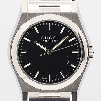 Gucci Pantheon 115.4 Quartz Date Black Dial Watch Kut