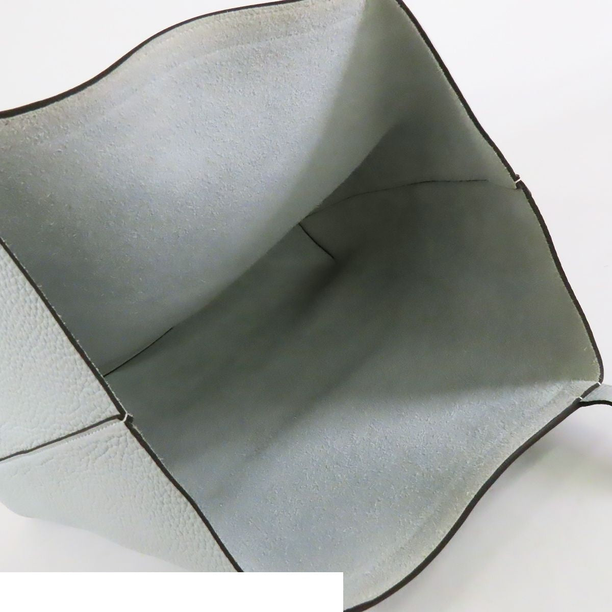 Hermes Cabas Series 46 Blue Plume Taurillon Tote Bag — view 5