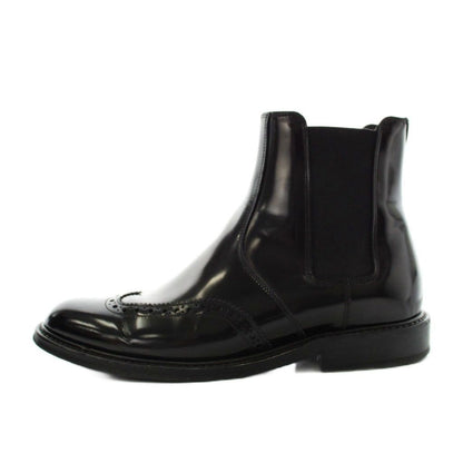 Saint Laurent Paris Chelsea Boots Side Gore Short Leather 37 Black