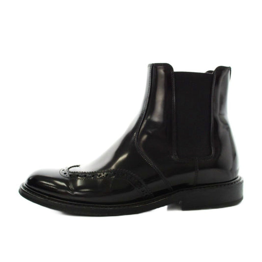 Saint Laurent Paris Chelsea Boots Side Gore Short Leather 37 Black