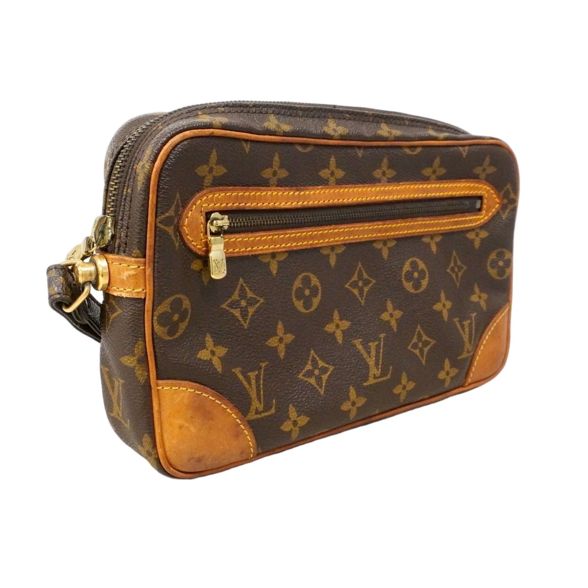 Louis Vuitton Clutch Monogram Marly Dragonne GM Brown — view 2