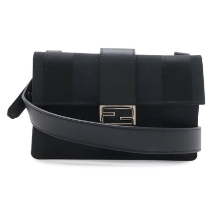 Fendi Pecan Baguette Slim Clutch Shoulder Bag Waist Pouch 3Way