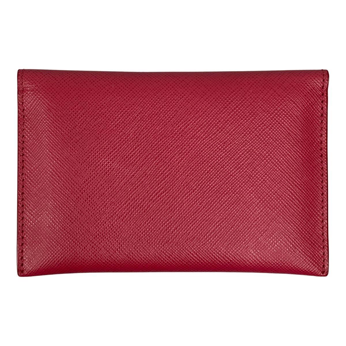 Prada Saffiano Card Case/business Card Case 1mc362 Pink