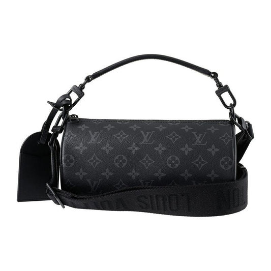 Louis Vuitton Shoulder Bag Soft Porochon PM Black Gray
