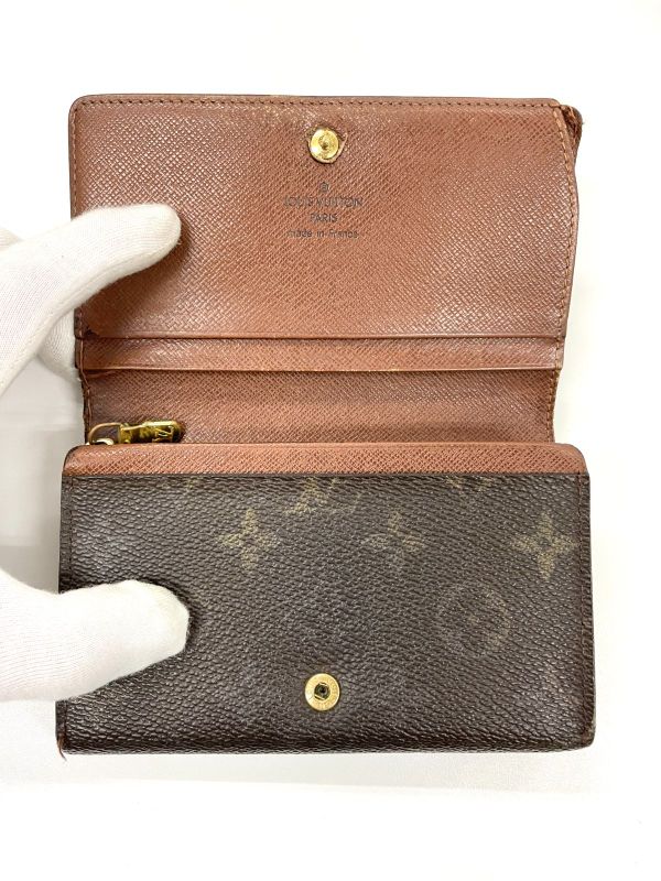 Louis Vuitton Monogram Porte Monet Vieux Trésor Fold Wallet L-shape Zipper