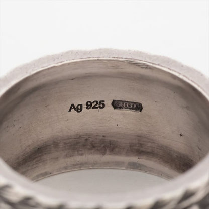 Gucci Taiga - Head Arabesque Garden Silver Ring #8 Made In Italy