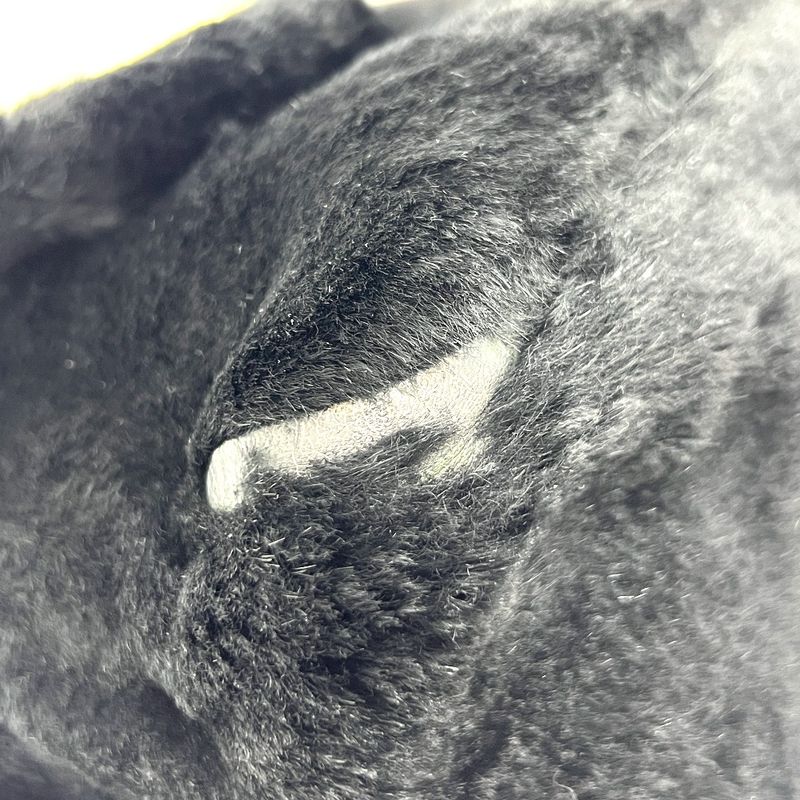 Fendi Handbag Mamma Bucket Fur Black
