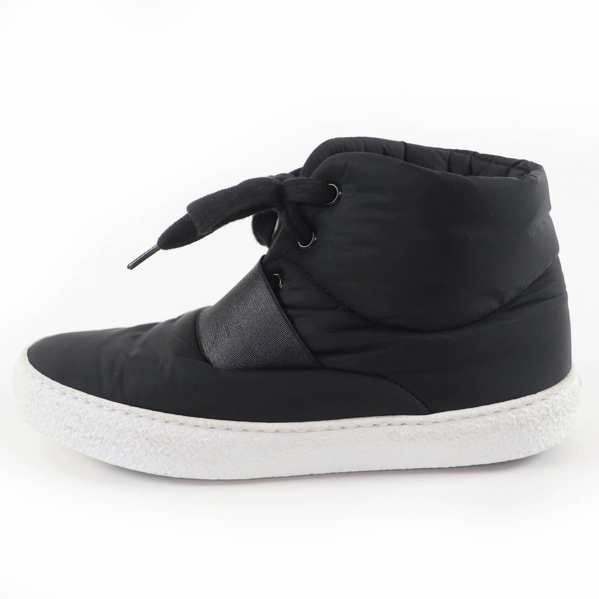 Chanel CC Logo Fabric High Cut Sneakers Black 36 — view 4