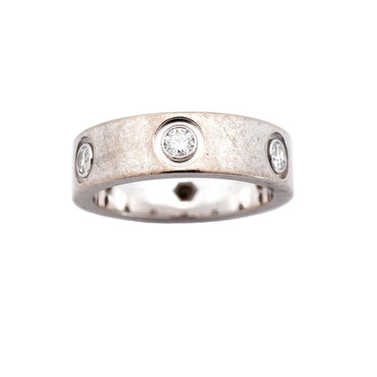 Cartier Ring Love Full Diamond 18k White Gold — view 2