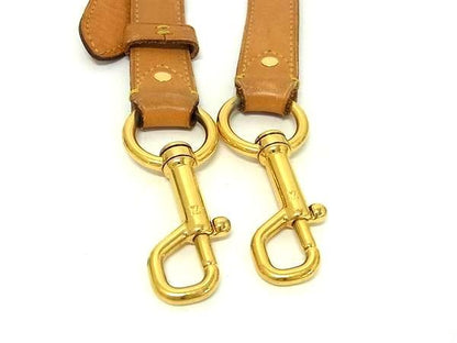 Louis Vuitton Leather Shoulder Strap For Bag Shoulder Strap Ladies Men Brown