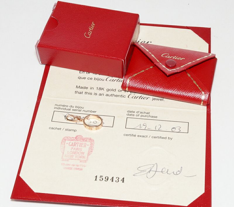 Cartier Charm Pendant Top 18K Pink Gold Baby Love Charm