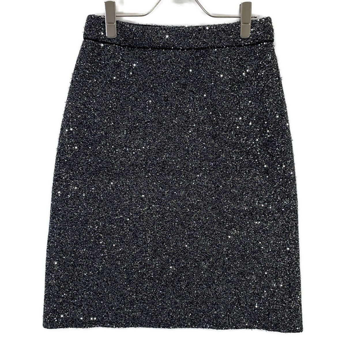 Gucci Gray Sequin Knit Skirt